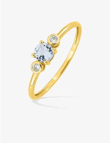 Bague or 375 ‰ jaune avec...