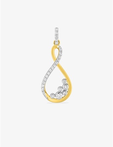 Pendentif or 375 ‰ jaune...