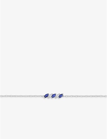 Bracelet saphir et oxydes...