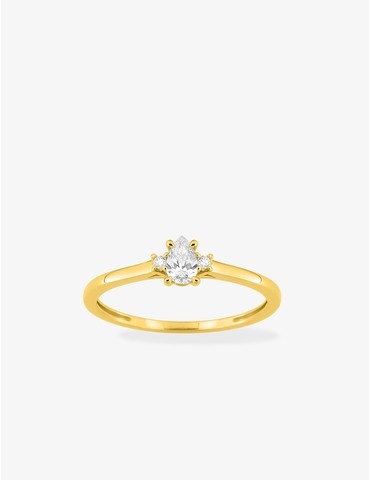 Bague solitaire poire...