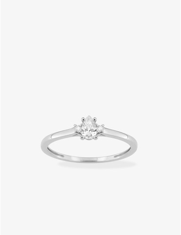 Bague solitaire poire...
