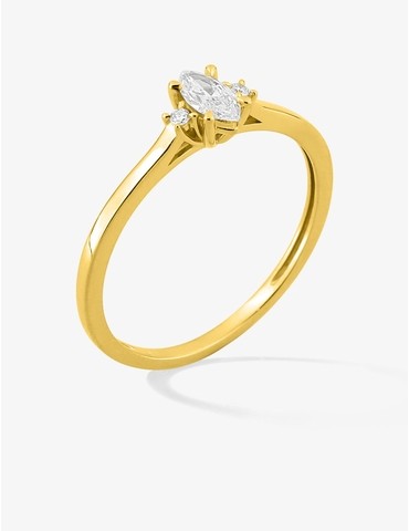 Bague solitaire marquise...