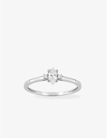 Bague solitaire marquise...