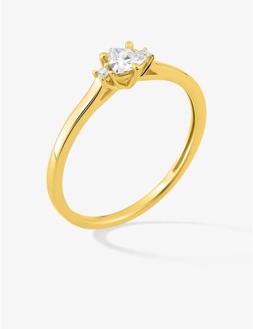 Bague solitaire trillon...