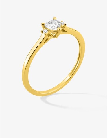 Bague solitaire cœur...