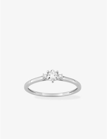 Bague solitaire trillon...