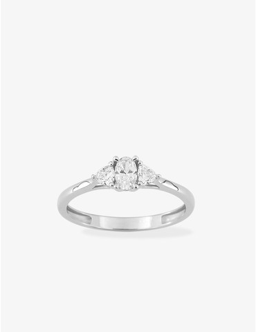 Bague diamants synthétiques...