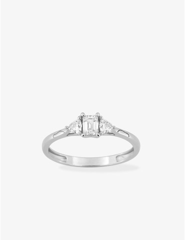 Bague diamants synthétiques...