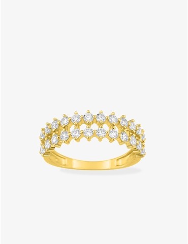 Bague diamants synthétiques...