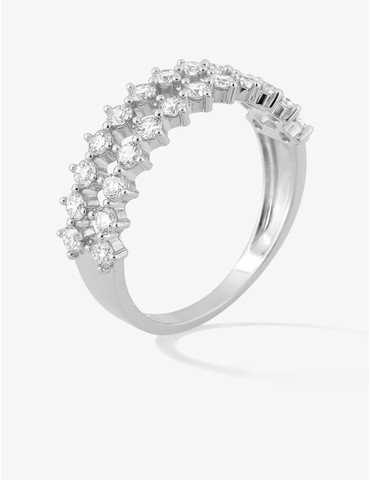 Bague diamants synthétiques...