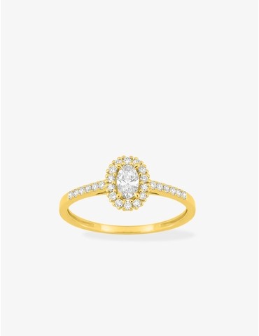 Bague diamants synthétiques...