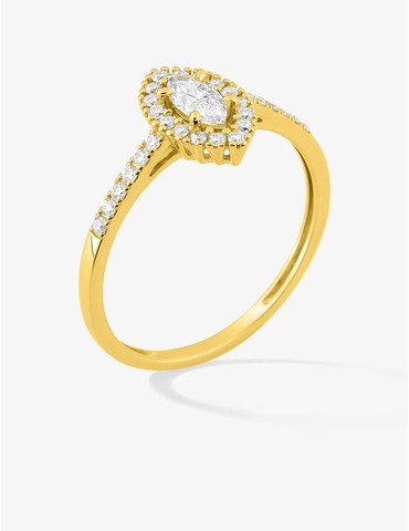 Bague diamants synthétiques...