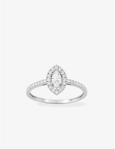 Bague diamants synthétiques...