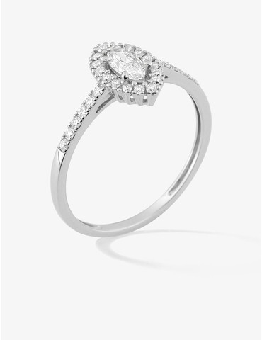 Bague diamants synthétiques...