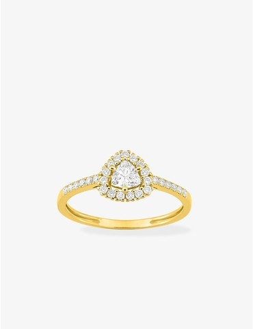 Bague diamants synthétiques...