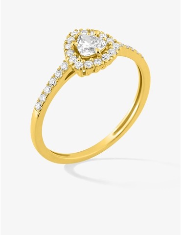 Bague diamants synthétiques...