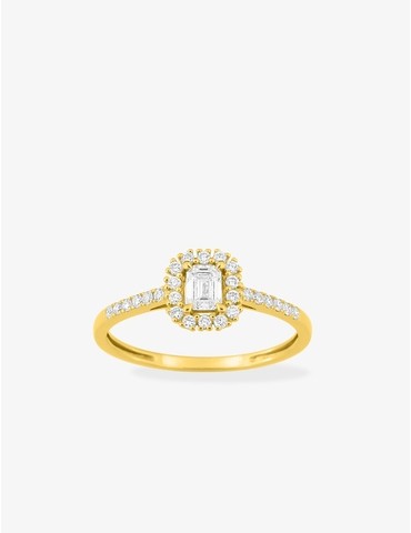 Bague diamants synthétiques...