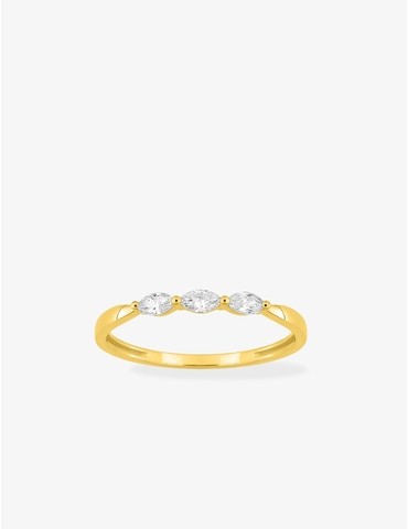 Bague 3 diamants...