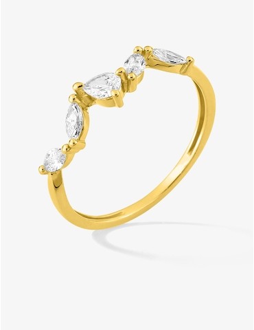 Bague diamants synthétiques...