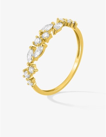 Bague diamants synthétiques...