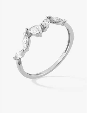 Bague diamants synthétiques...