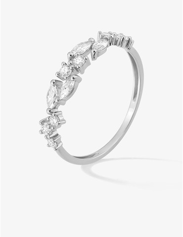 Bague diamants synthétiques...