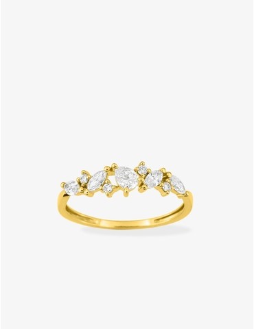Bague diamants synthétiques...