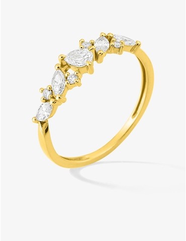 Bague diamants synthétiques...