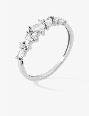 Bague diamants synthétiques...