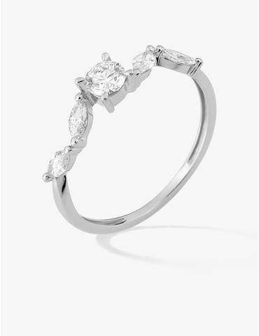 Bague diamants synthétiques...
