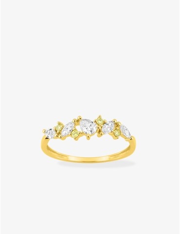 Bague diamants synthétiques...