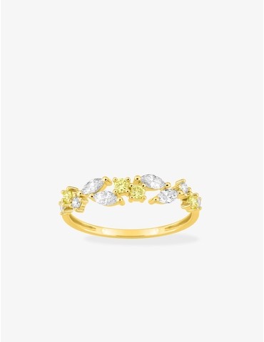 Bague diamants synthétiques...