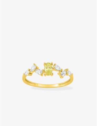 Bague diamants synthétiques...