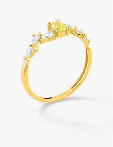 Bague diamants synthétiques...