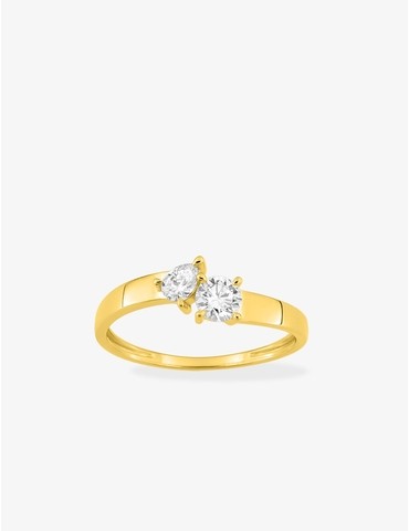 Bague diamants synthétiques...
