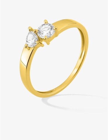 Bague diamants synthétiques...