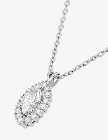 Collier or 375 ‰ blanc...