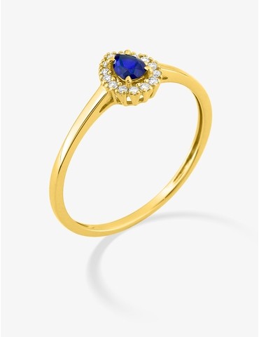 Bague saphir synthétique...