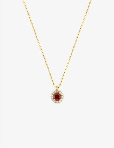 Collier rubis synthétique...