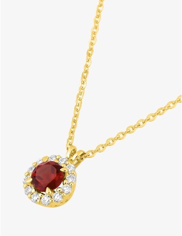 Collier rubis synthétique...