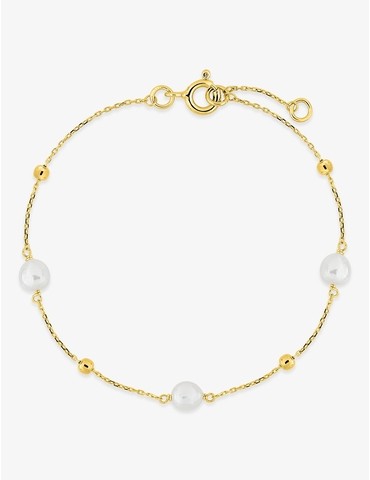 Bracelet en or jaune 375‰...