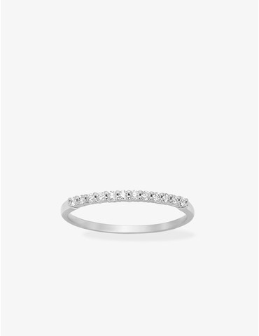 Bague demi-alliance en or...