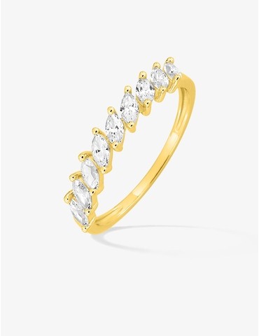 Bague en or jaune 375 ‰,...