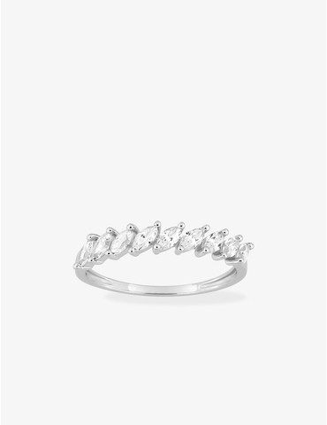 Bague en or blanc 375 ‰,...