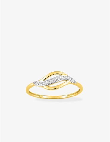 Bague fantaisie en or jaune...
