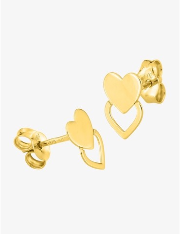 Boucles d'oreilles cœur en...