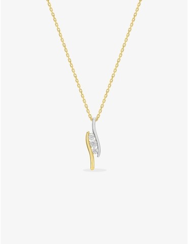 Collier en or bicolore 750...