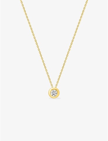 Collier solitaire en or...