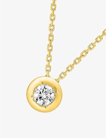 Collier solitaire en or...