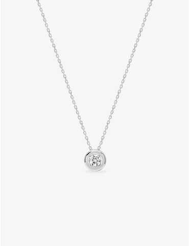Collier solitaire en or...